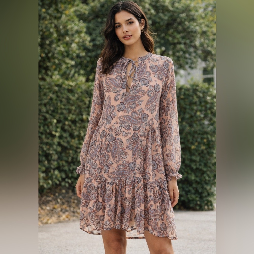 Silk & Salt : Cream Popover Dress